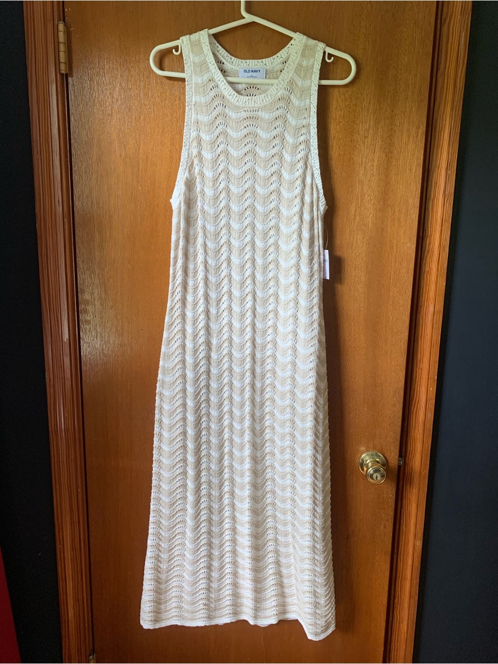 Old Navy Beige Crochet dress NWT